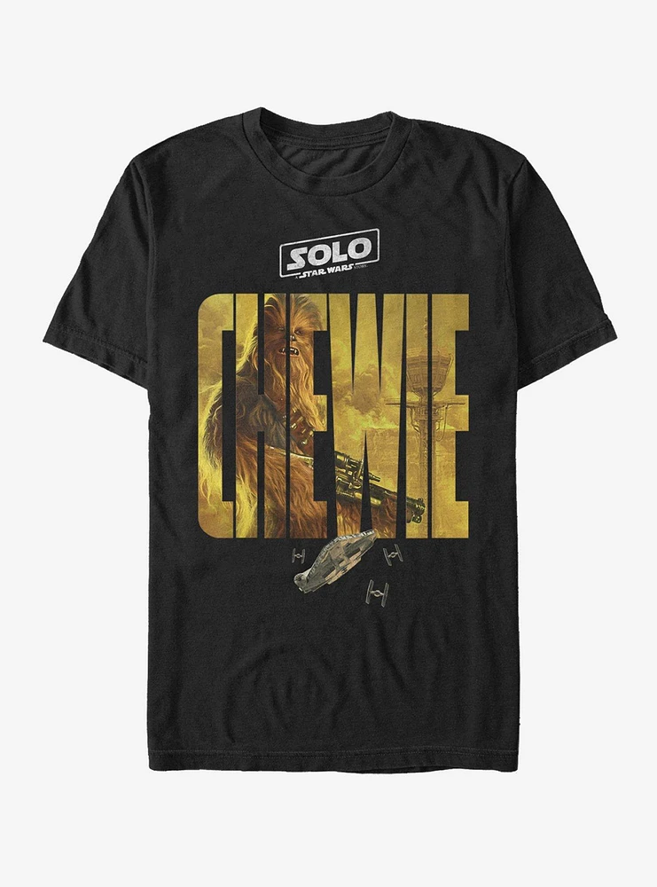 Star Wars Solo A Story Chewie Poster T-Shirt