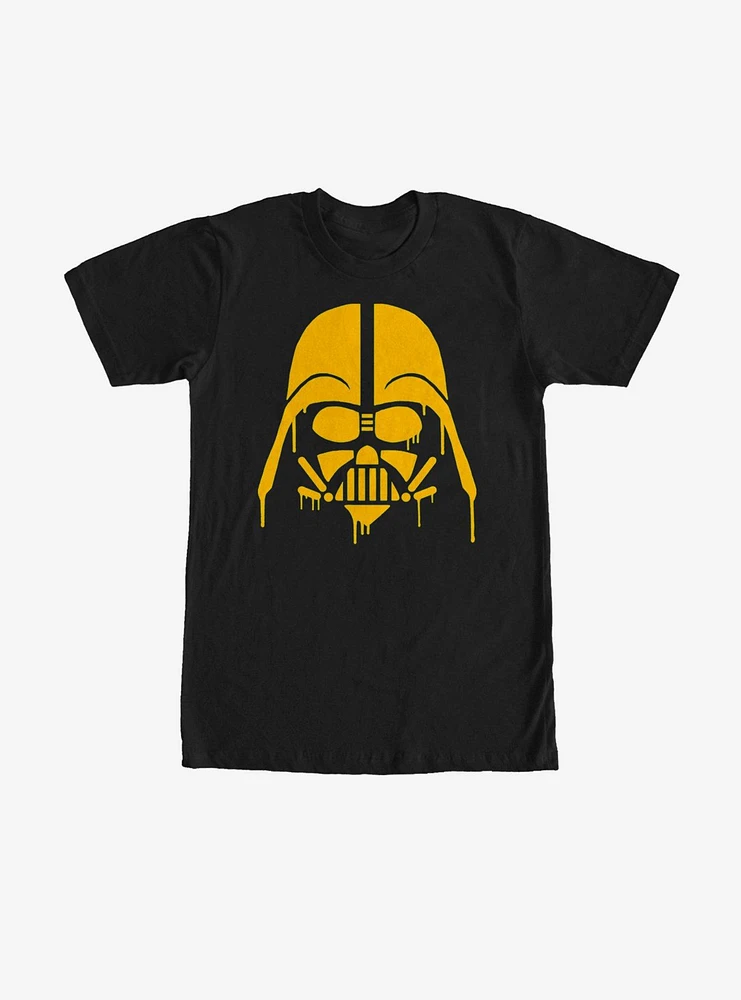 Star Wars Halloween Dripping Darth Vader Helmet T-Shirt