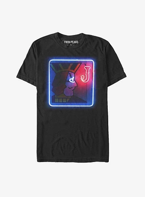 Twin Peaks One Eyed Jacks Neon Sign Print T-Shirt
