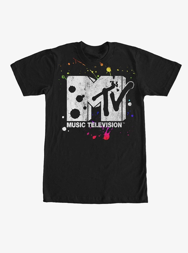 MTV Paint Splatter Logo T-Shirt