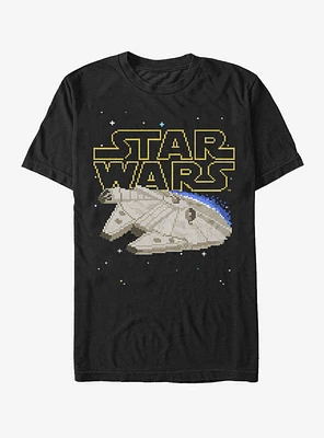 Star Wars Pixel Millennium Falcon T-Shirt