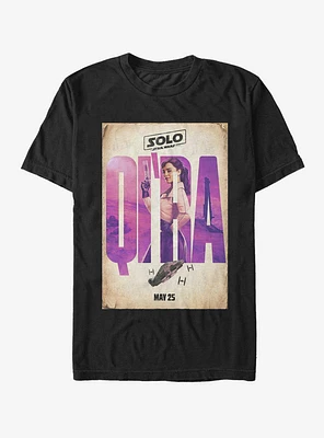 Star Wars Solo A Story Qi'ra Name Poster T-Shirt