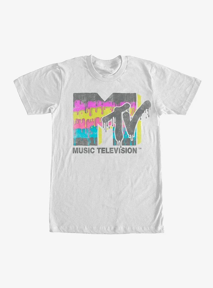 MTV Retro Logo Drip T-Shirt