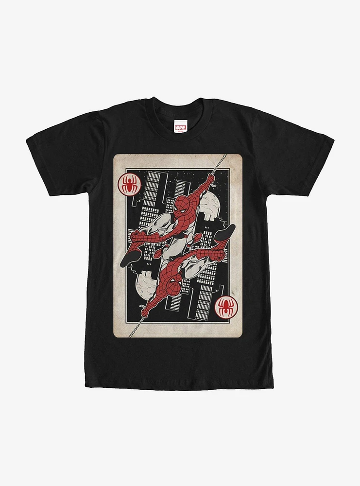 Marvel Spider-Man Playing Card T-Shirt