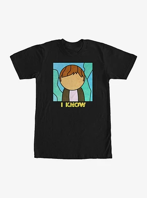 Star Wars Stained Glass Han I Know T-Shirt