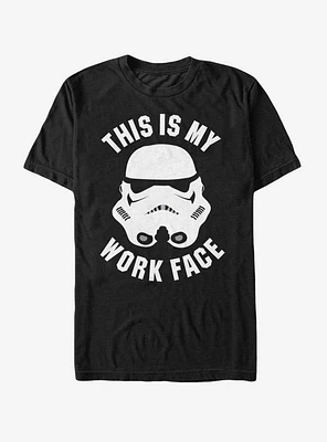 Star Wars Stormtrooper This is My Work Face T-Shirt