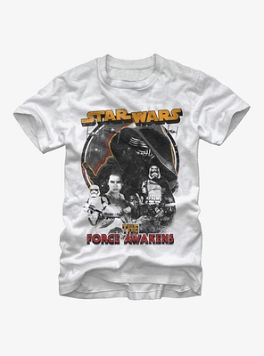 Star Wars Episode VII The Force Awakens Distressed T-Shirt