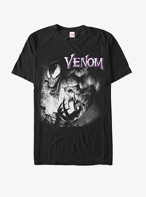 Marvel Venom Angry Purple Logo T-Shirt