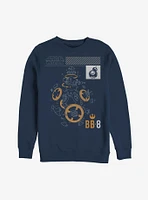 Star Wars BB-8 Blue Print Deconstruct Sweatshirt