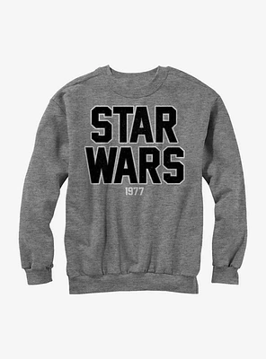 Star Wars 1977 Logo Grey Sweatshirt