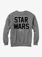 Star Wars 1977 Logo Grey Sweatshirt