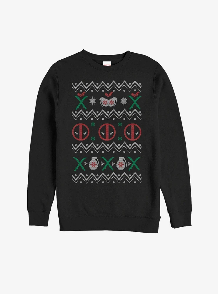 Marvel Deadpool Ugly Christmas Sweater Girls Sweatshirt