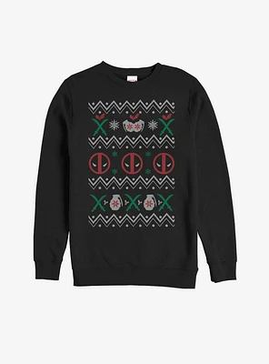 Marvel Deadpool Ugly Christmas Sweater Girls Sweatshirt