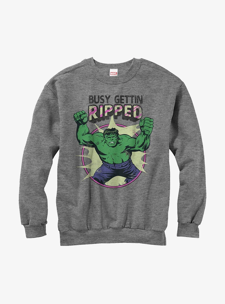 Marvel Hulk Getting Ripped Girls Sweatshirt