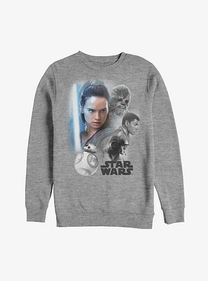Star Wars Rey Rebel Collage Sweatshirt