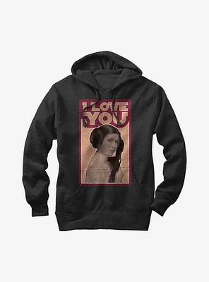 Star Wars Princess Leia Quote I Love You Hoodie