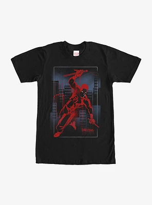 Marvel Daredevil Cityscape Graffiti T-Shirt