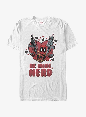 Marvel Deadpool Be Mine Nerd T-Shirt