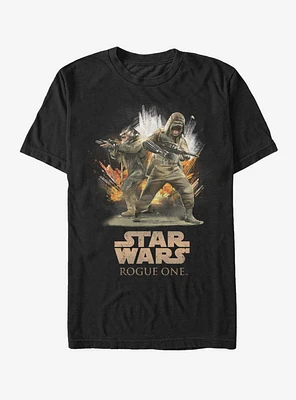 Star Wars Pao and Bistan Battle Scene T-Shirt