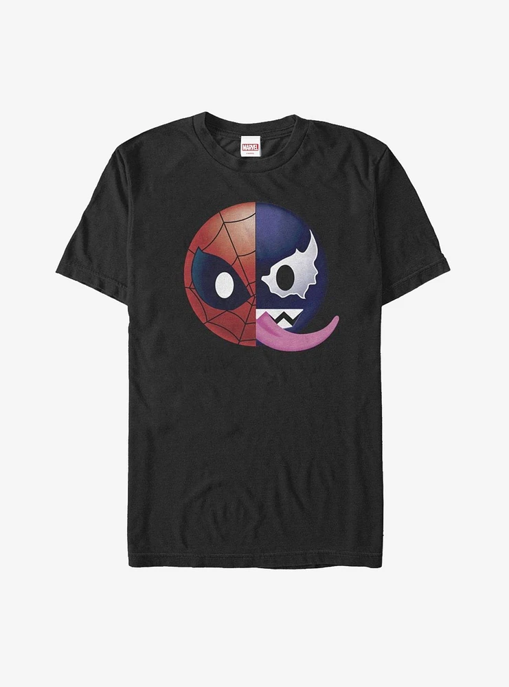 Marvel Venom Spider-Man Split Emoji T-Shirt