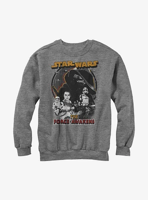 Star Wars Episode VII The Force Awakens Distressed Sweatshirt