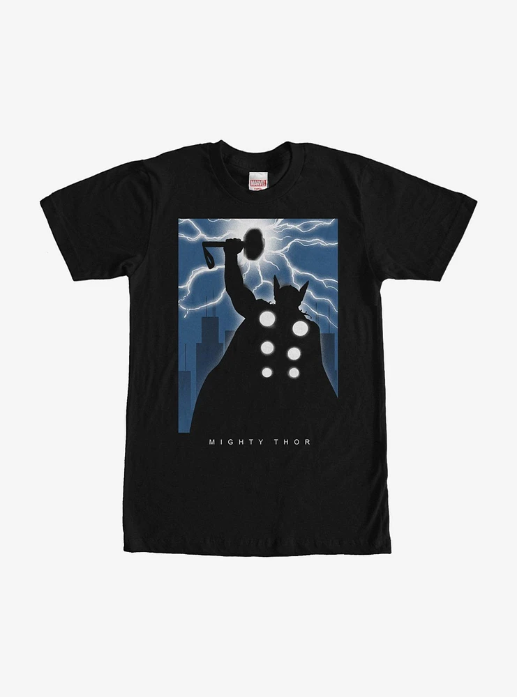 Marvel Mighty Thor Thunder Silhouette T-Shirt