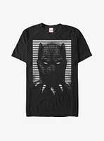 Marvel Black Panther Striped Profile T-Shirt