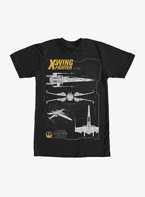Star Wars Episode VII The Force Awakens T-70 X-Wing T-Shirt