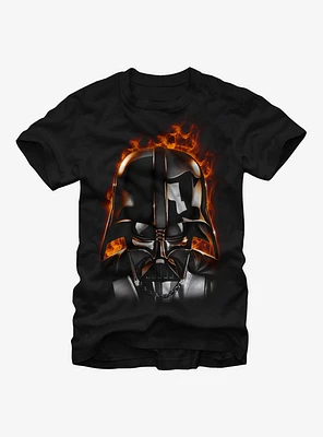 Star Wars Darth Vader With Flames T-Shirt