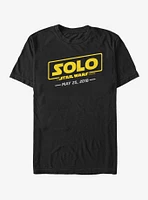 Star Wars Solo A Story Logo Scrawl T-Shirt