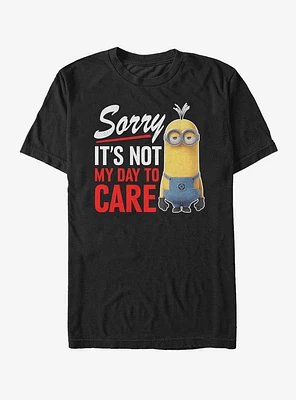 Despicable Me Minion Not Day to Care T-Shirt