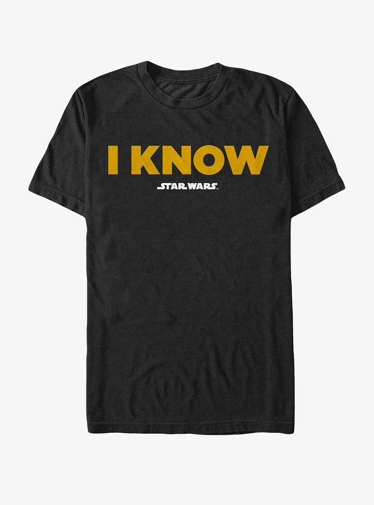 Star Wars Han Solo I Know T-Shirt