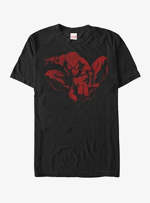 Marvel Spider-Man Leap Distressed T-Shirt