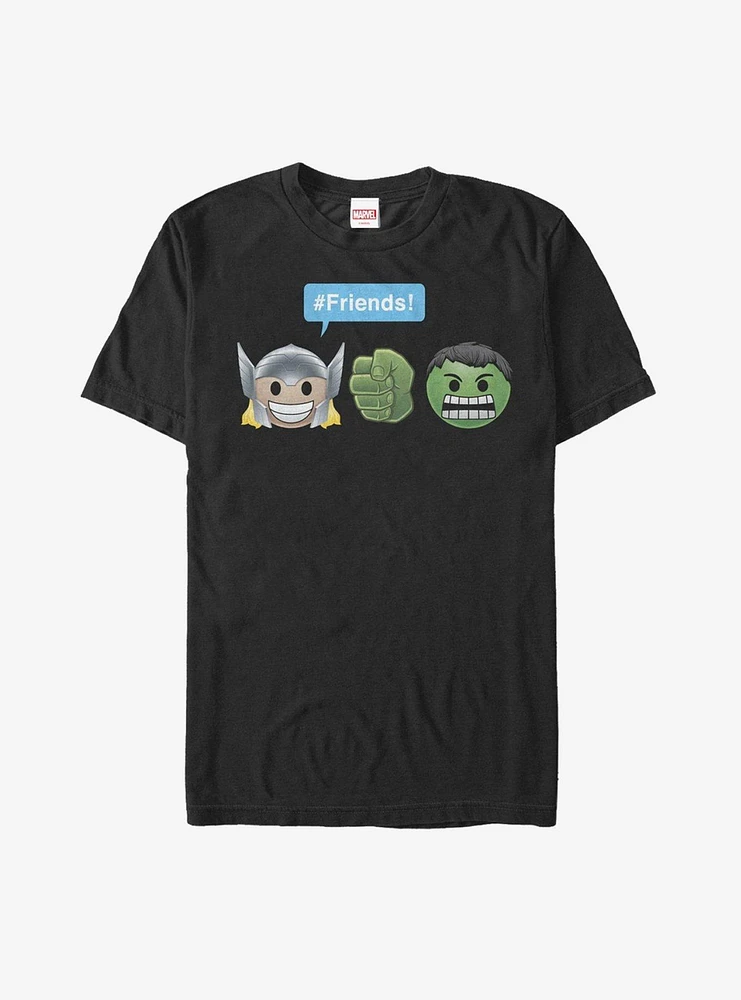 Marvel Thor Hulk Friend Emoji T-Shirt