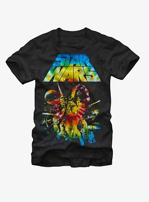 Star Wars Classic Tie-Dye Poster T-Shirt