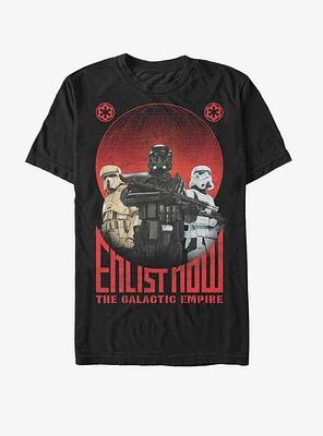 Star Wars Enlist Now Galactic Empire T-Shirt