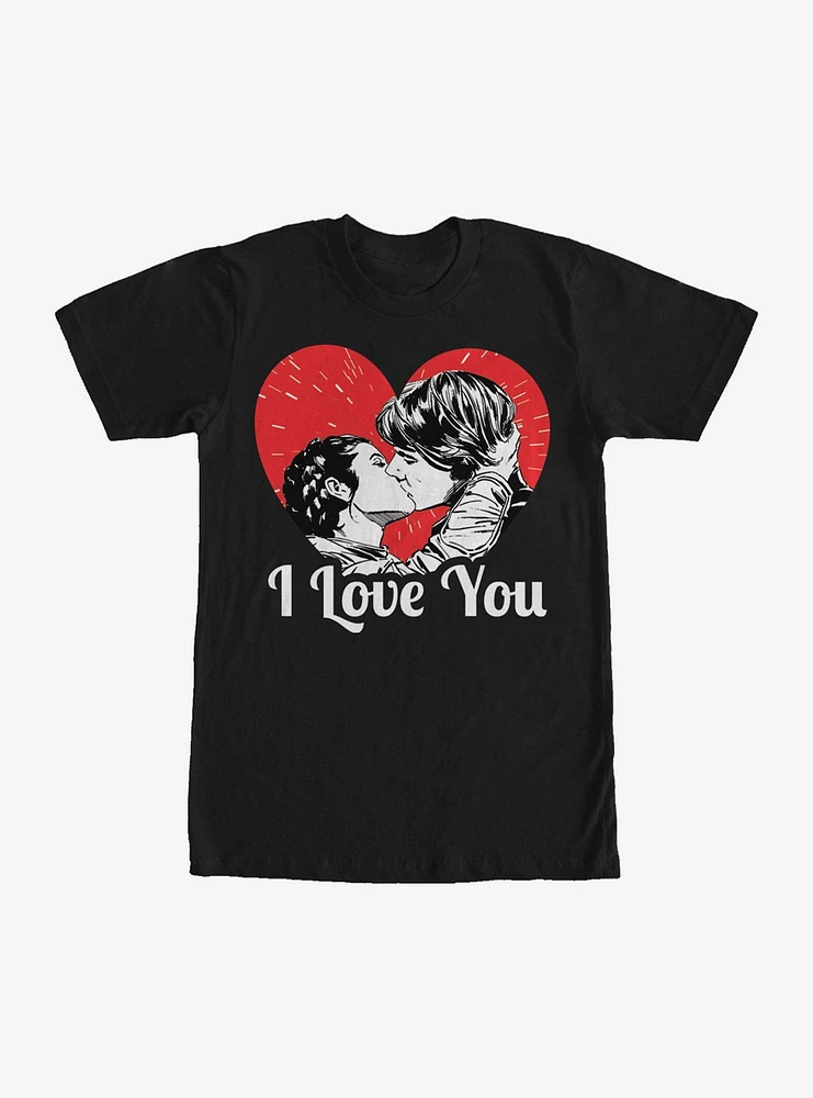 Star Wars Han and Leia I Love You Heart T-Shirt