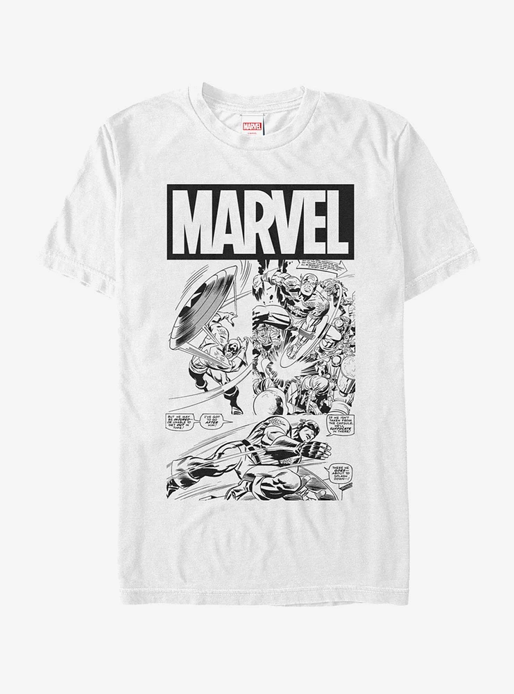 Marvel Captain America Comic Book T-Shirt