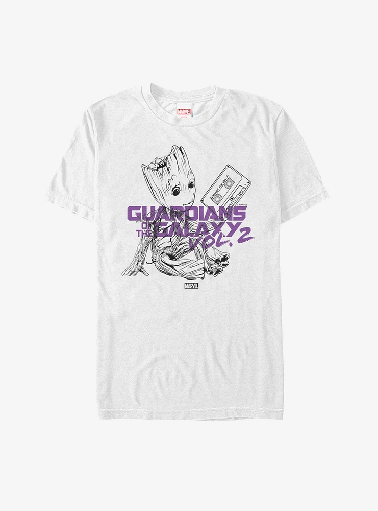 Marvel Guardians of the Galaxy Vol. 2 Groot Music T-Shirt