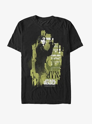 Star Wars Jyn Modern Profile Print T-Shirt