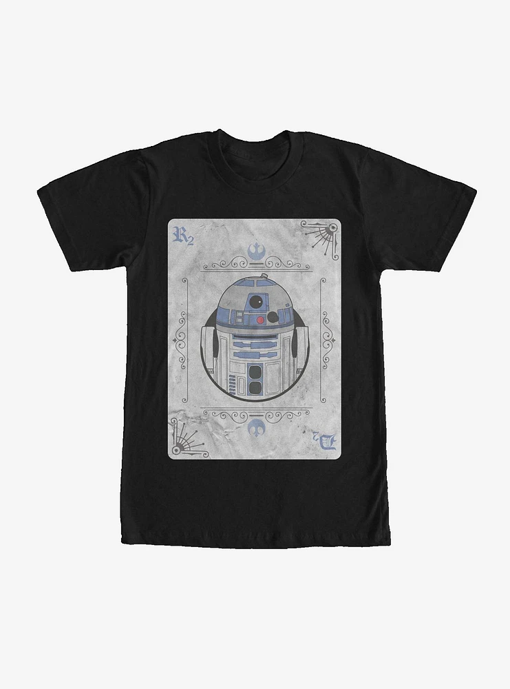 Star Wars R2-D2 Playing Card T-Shirt