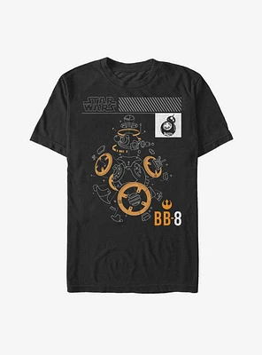 Star Wars BB-8 Deconstruct T-Shirt