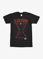 Marvel Black Widow Red Hourglass T-Shirt