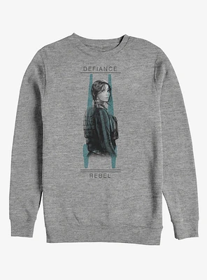 Star Wars Rogue One Jyn Defiance U-Wing Stance Sweatshirt