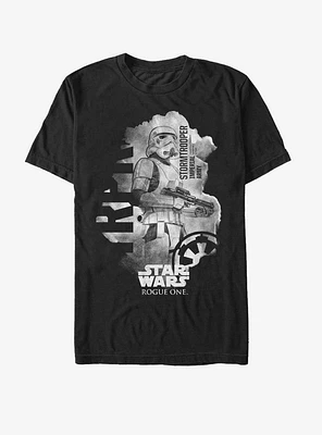 Star Wars Stormtrooper Ripped Page Print T-Shirt