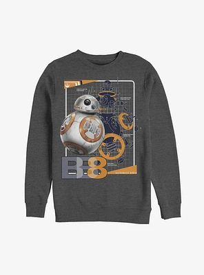 Star Wars BB-8 Schematics Sweatshirt