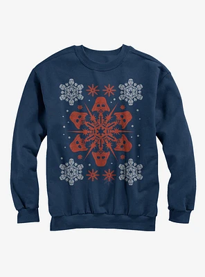 Star Wars Christmas Darth Vader Snowflake Sweatshirt