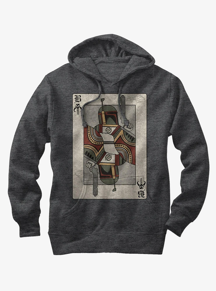 Star Wars Boba Fett Playing Card Hoodie