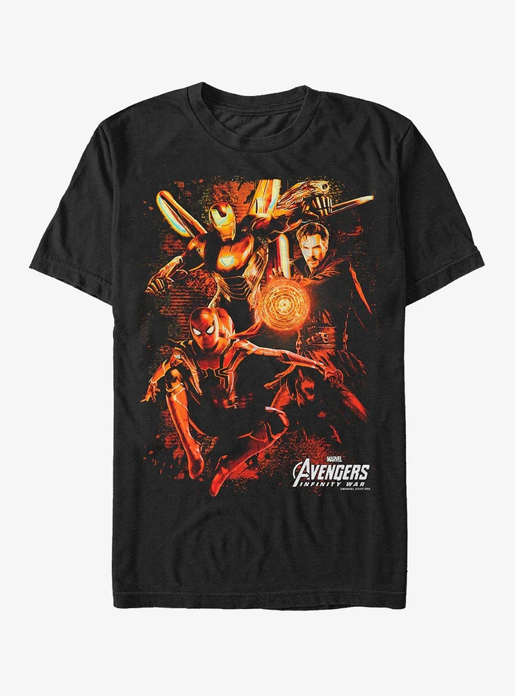 Marvel Avengers: Infinity War Group Glow T-Shirt