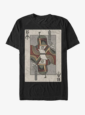 Star Wars Boba Fett Playing Card T-Shirt